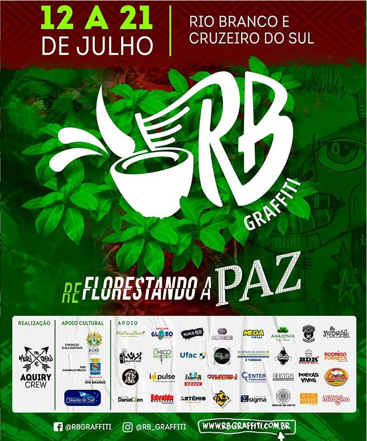 RB Graffiti chega a terceira edição e leva arte urbana a Rio Branco e Cruzeiro do Sul