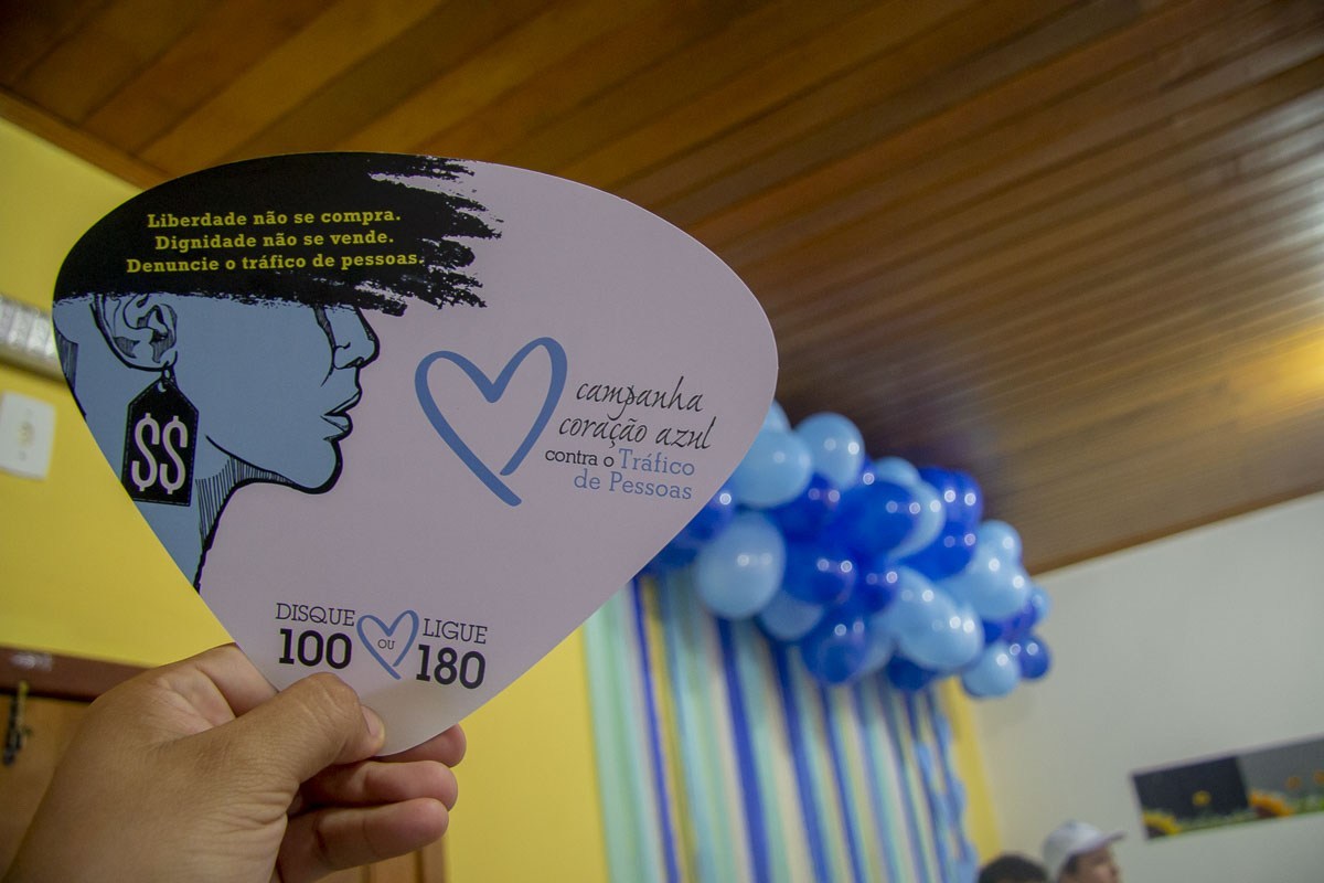 Estado lança campanha Coração Azul no Enfrentamento do Tráfico de Pessoas