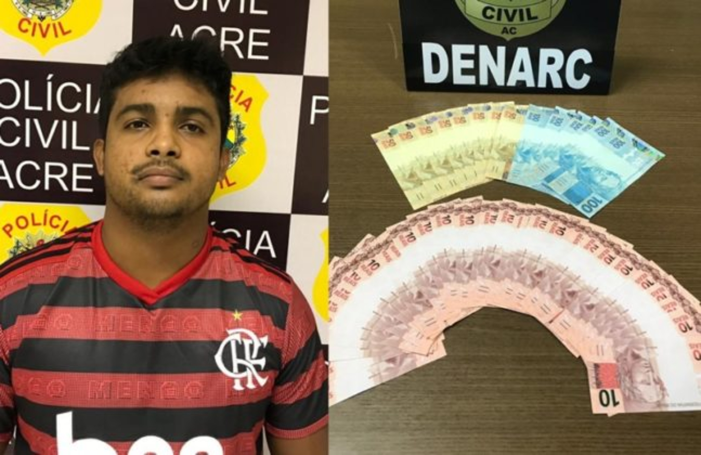 Homem é preso com grande quantidade de dinheiro falso