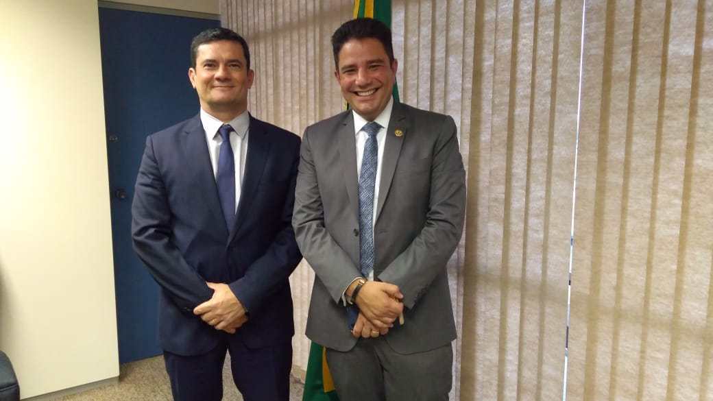 Ministro Sérgio Moro anuncia a Gladson Cameli o reforço para a Segurança do Acre