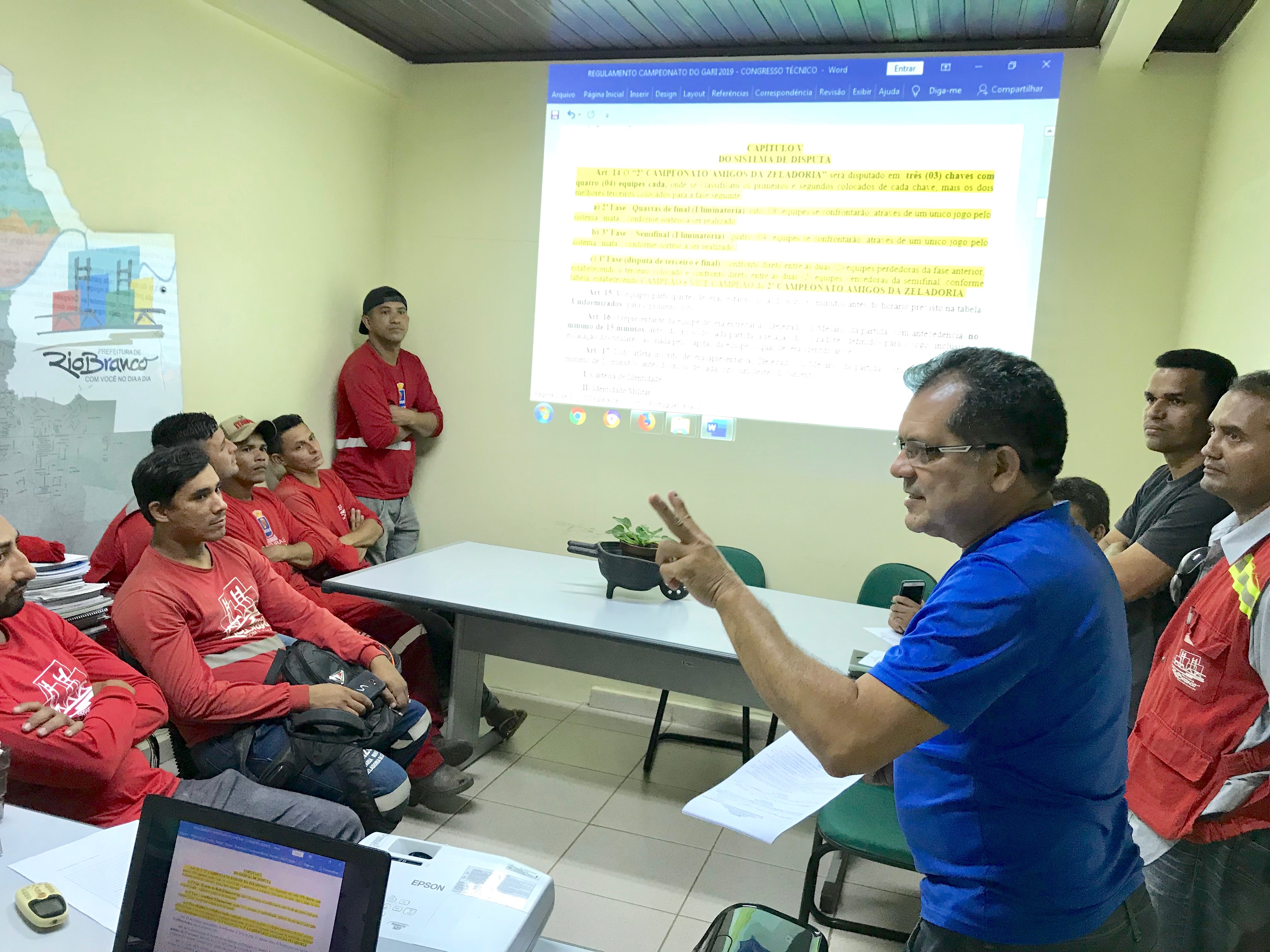 Prefeitura realizou Congresso Técnico sobre o 2º Campeonato Amigos da Zeladoria