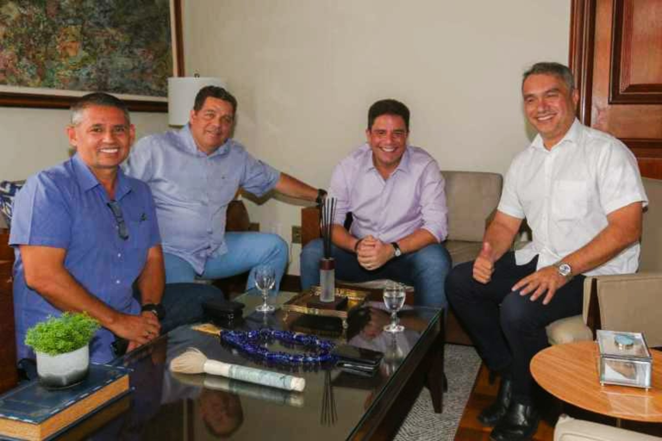 Minoru diz que está 90% fechado com PSDB e recebe apoio de Gladson para eleições