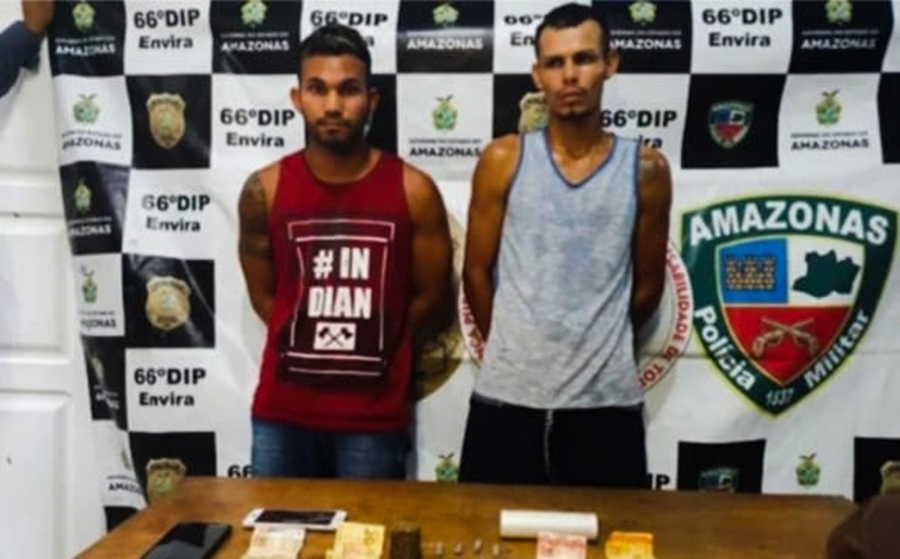 PM dprende dois homens que transportavam drogas de Feijó para o Amazonas