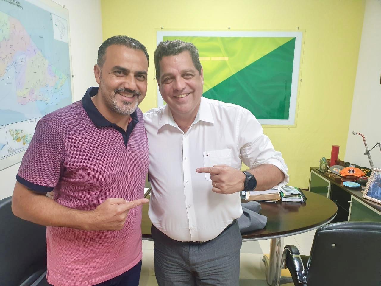 Ilderlei se reúne com vice-governador e articula investimentos para Cruzeiro do Sul