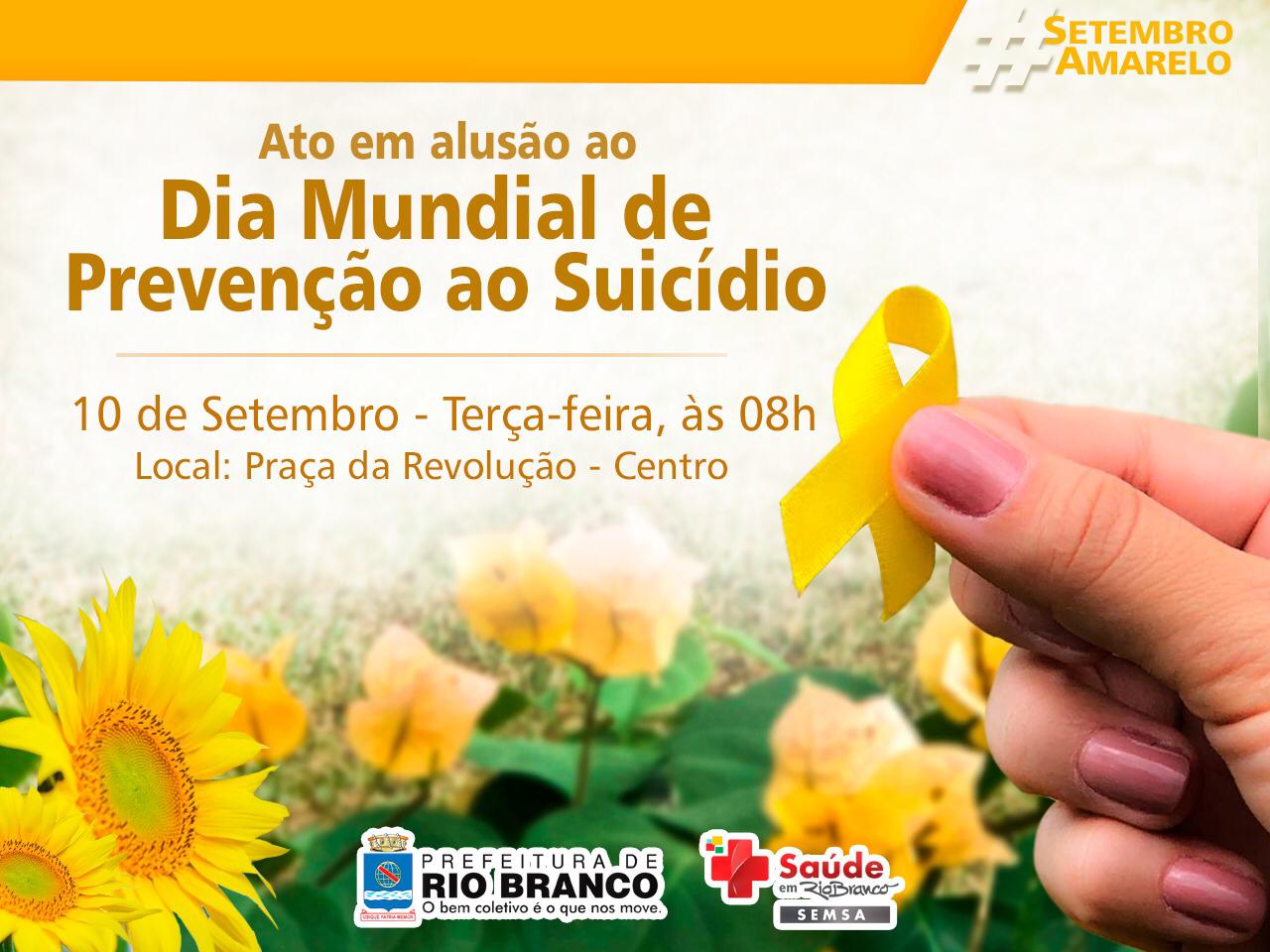 Setembro Amarelo: prefeitura lança programação com ações voltadas à prevenção do suicídio e valorização da Vida
