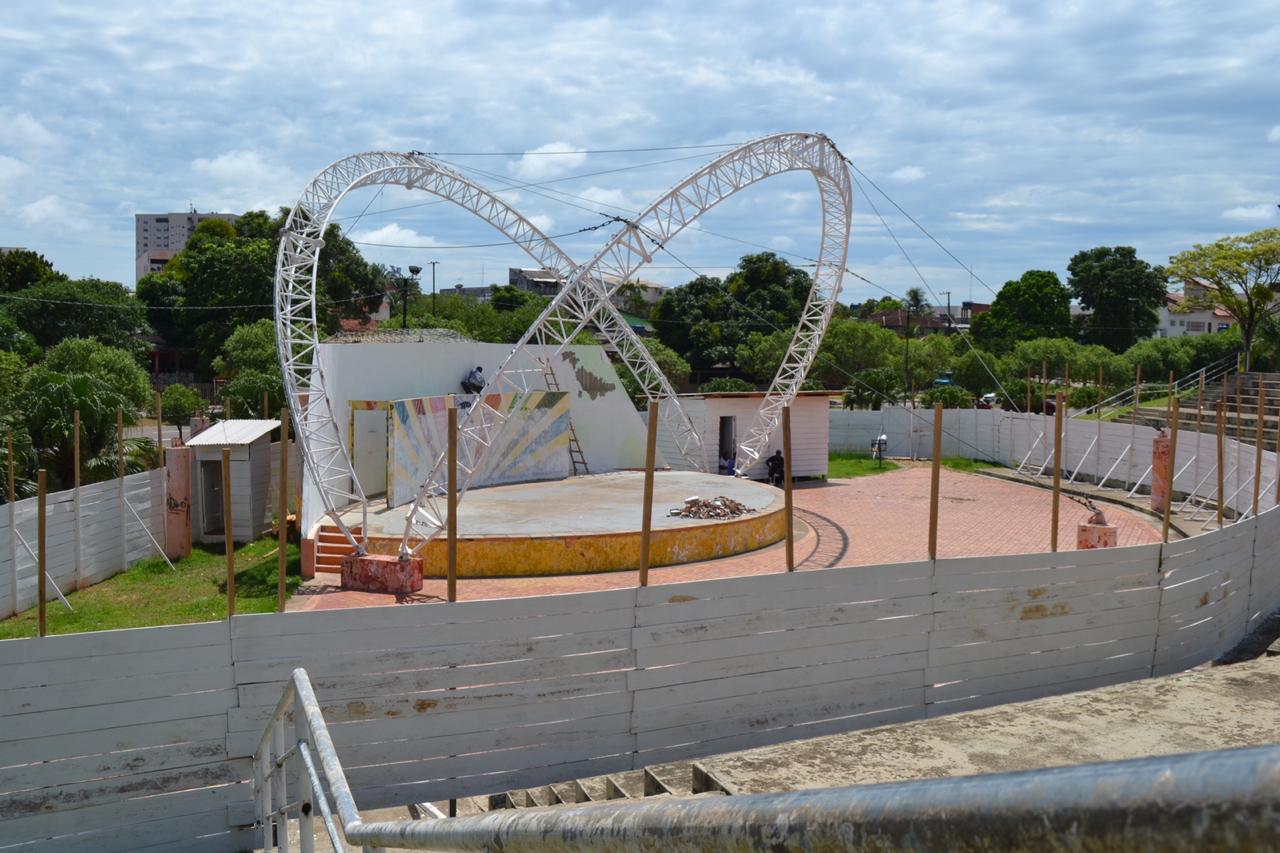 Reforma da Concha Acústica em Rio Branco será finalizada em três meses