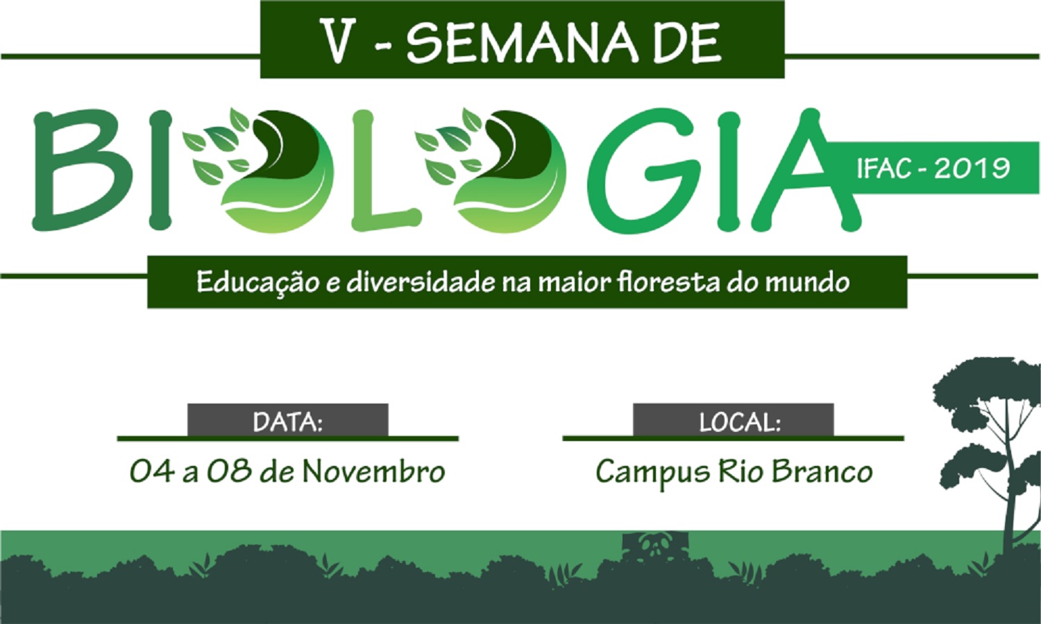 Instituto Federal do Acre abre inscrições para V Semana de Biologia
