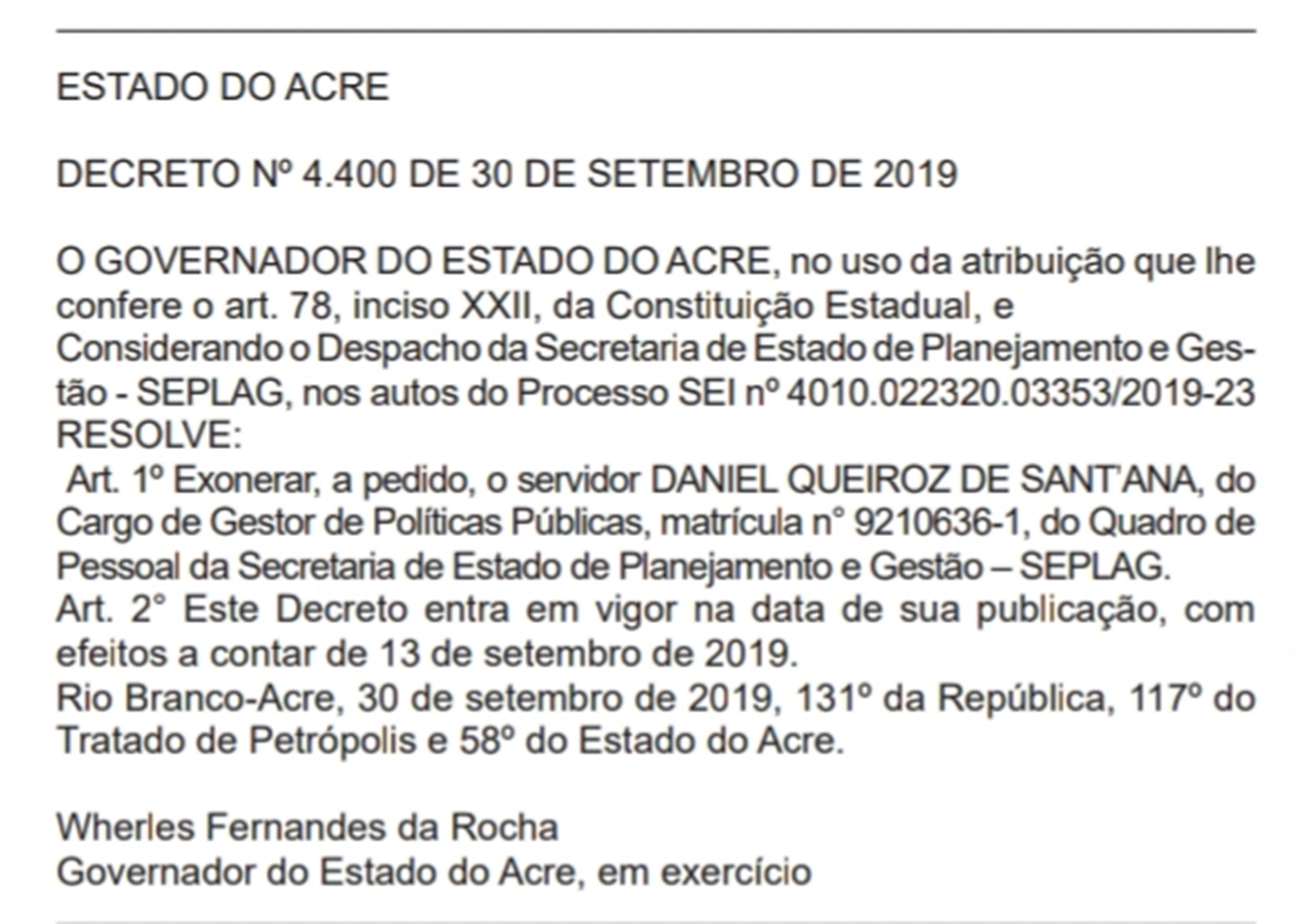 Deputado do PT pede exoneração do cargo de gestor público no governo