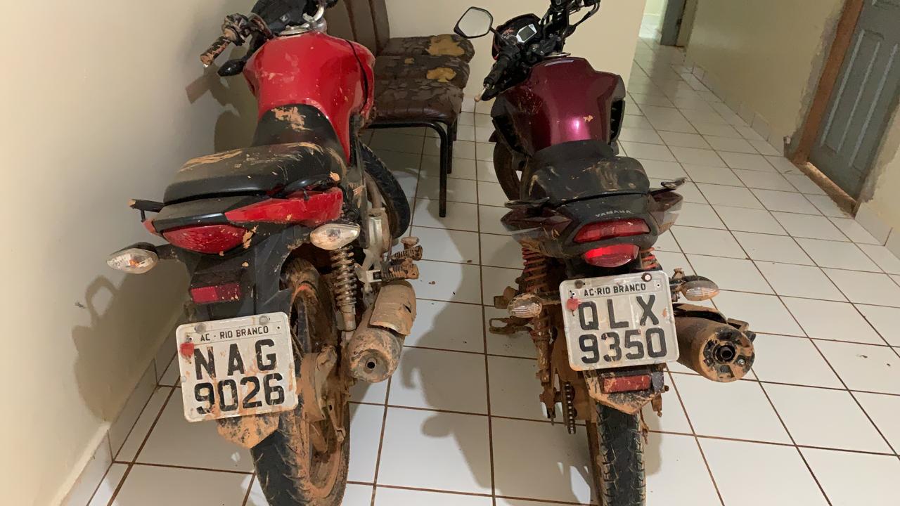 Motos roubadas no Acre que seriam levadas para Bolívia são recuperadas na fronteira
