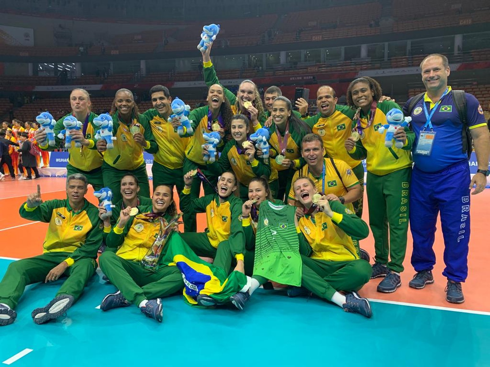 Brasil bate a China e conquista ouro no vôlei dos Jogos Mundiais Militares