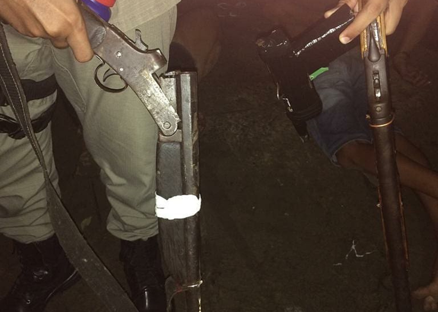 8° BPM apreende três armas de fogo e entorpecente em bairro da capital