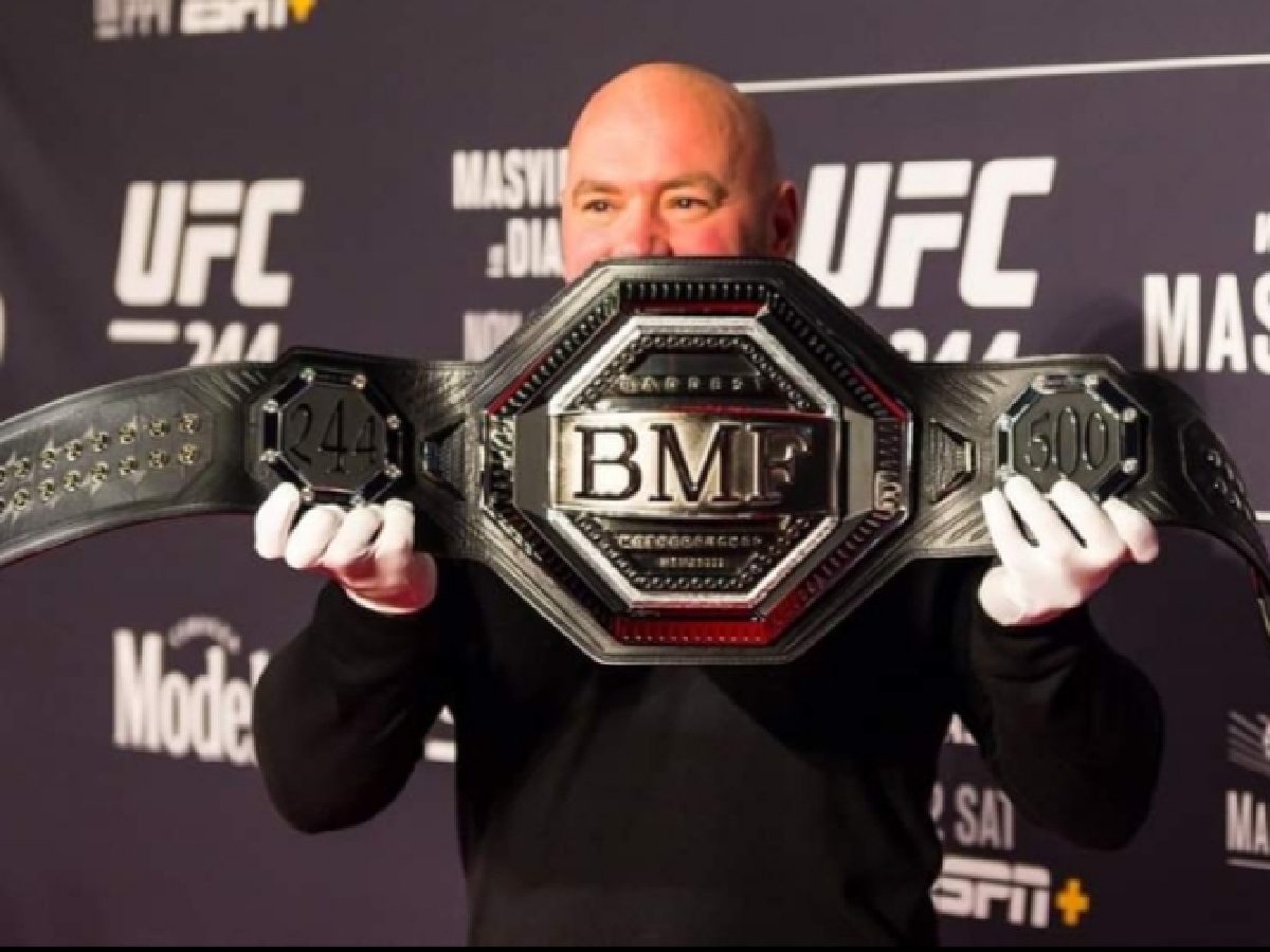 Dana White apresenta inédito cinturão de lutador mais casca-grossa do UFC 244