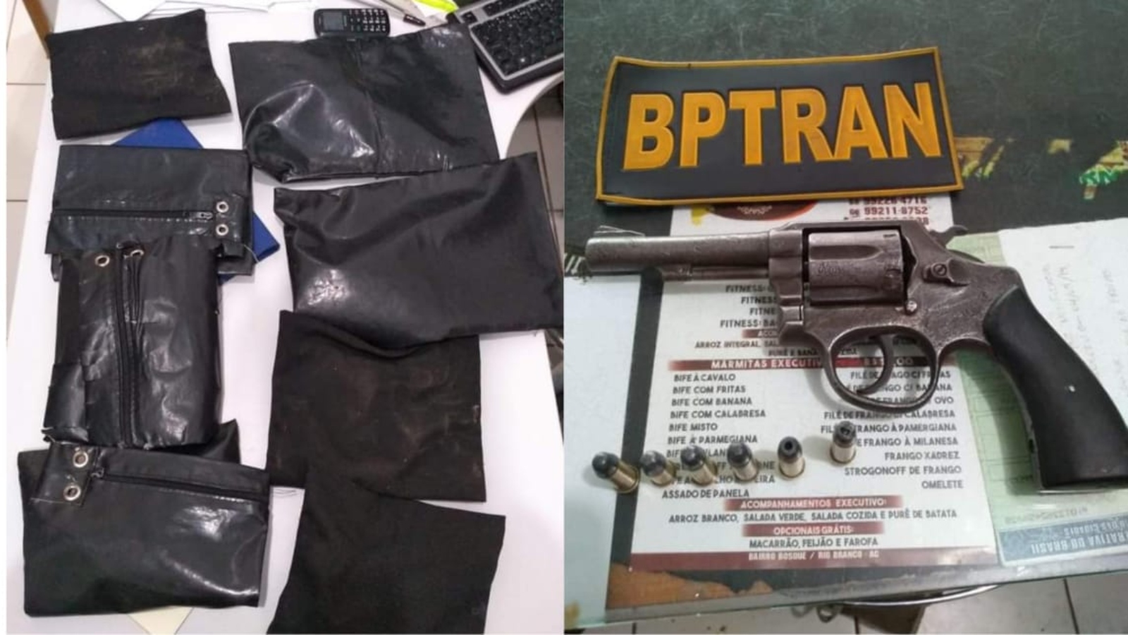Em Rio Branco, criminosos assaltam farmácia, trocam tiros com a polícia e um acaba preso
