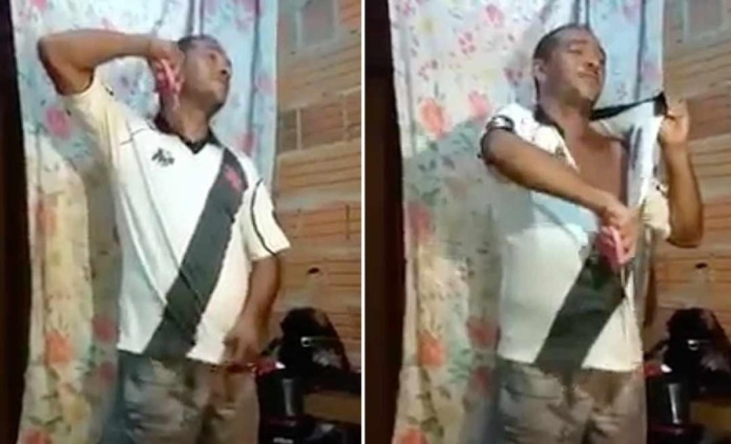 Trcedor corta camisa do Vasco e vira flamenguista após promessa