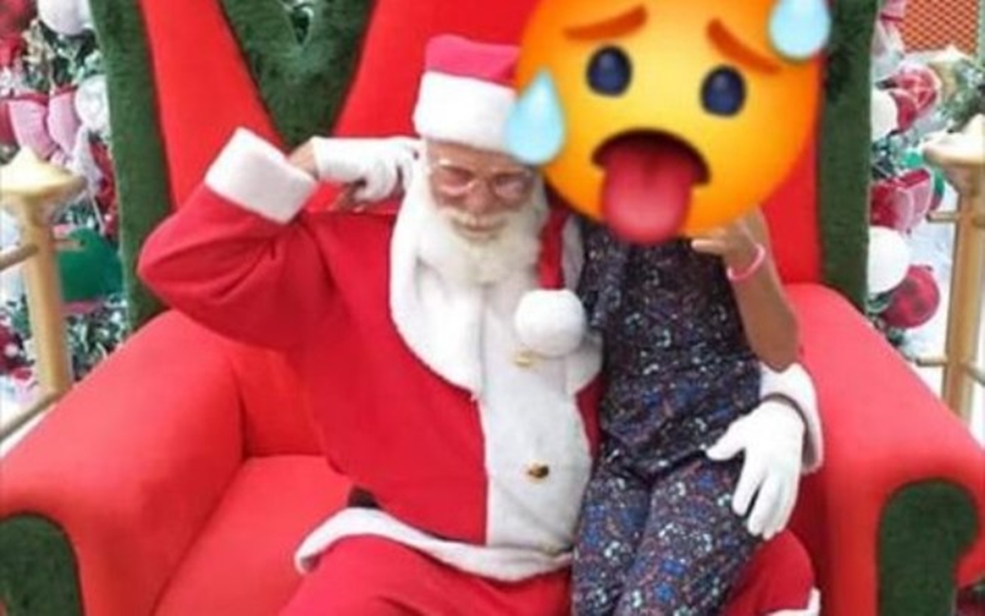 Papai Noel é demitido ao parecer excitado com criança; mãe denunciou