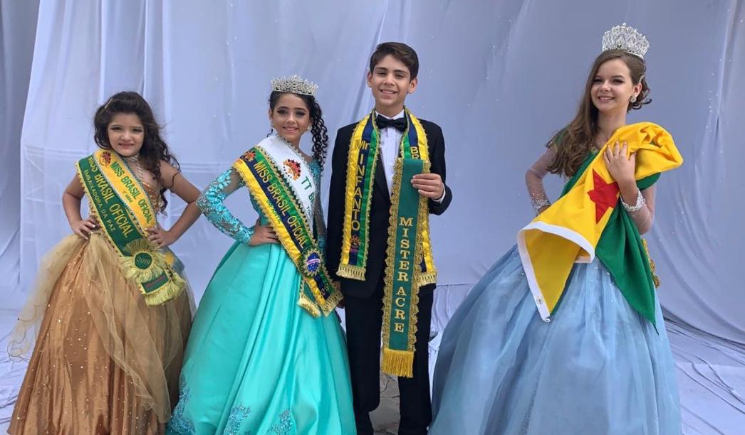 Acre conquista os três maiores títulos no Miss Brasil Infanto Juvenil Oficial 2019/20