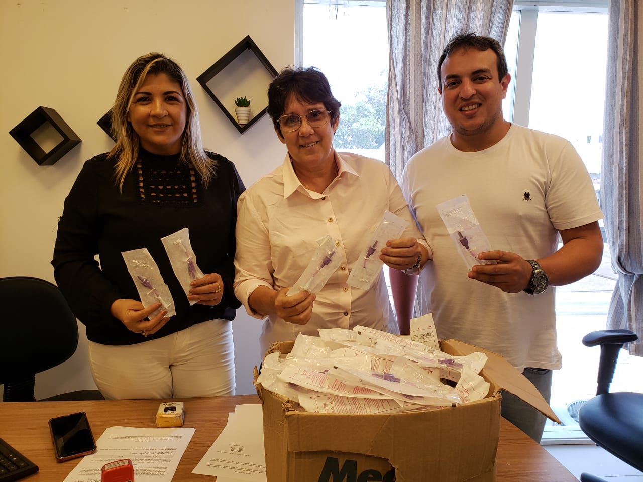 ContilNet realiza doação de equipamentos para ajudar na alimentação de pacientes do PS