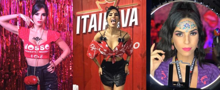 Brendha Haddad é convidada vip dos camarotes de Carol Sampaio e Itaipava