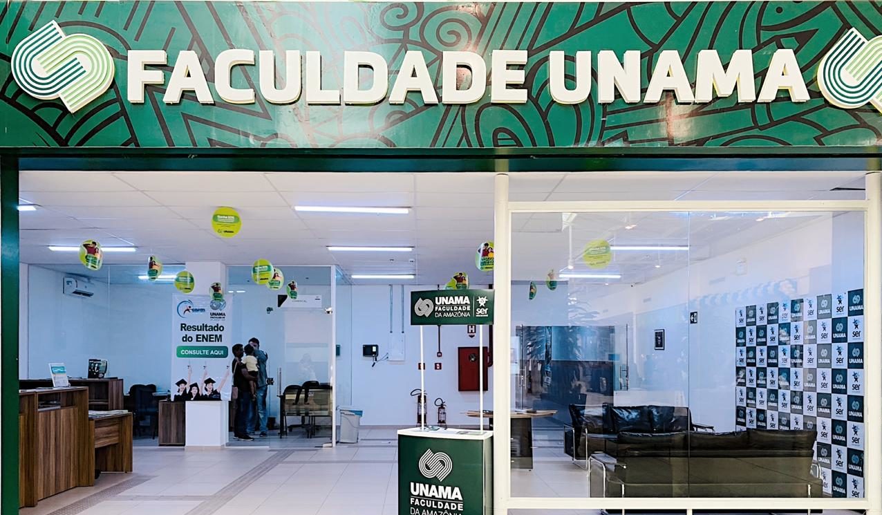 Bolsas de 60% no primeiro ano e 50% até o final do curso na Unama Rio Branco