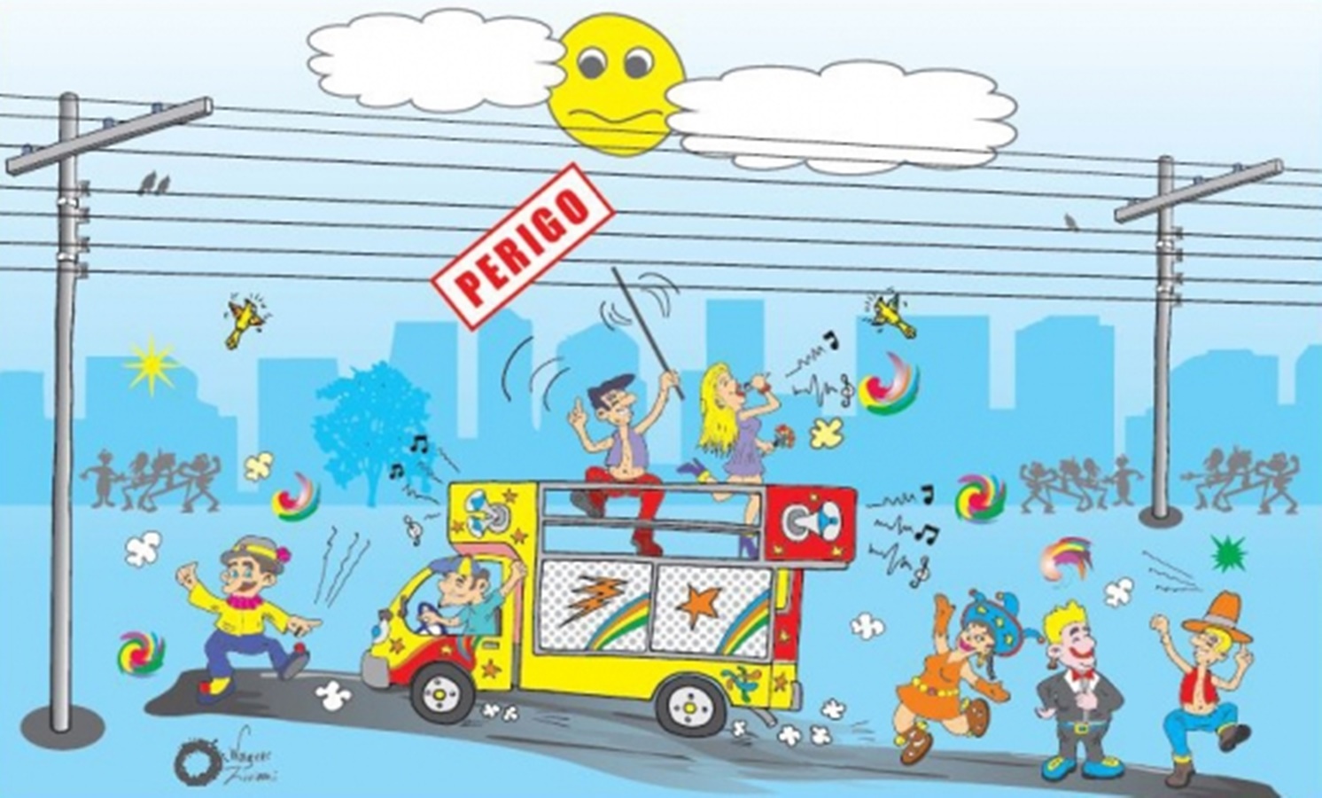 Cuidados com energia elétrica no carnaval