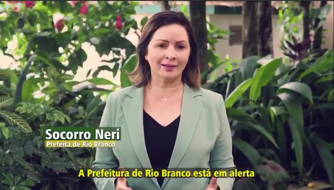 Prefeita Socorro Neri tem uma mensagem e reforça um pedido importante à população