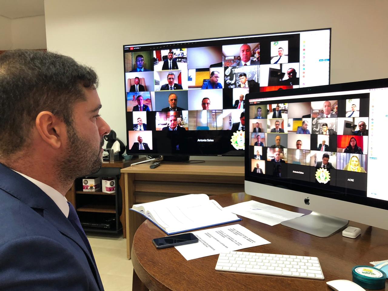 Nicolau Júnior conduz primeira sessão virtual da história da Aleac