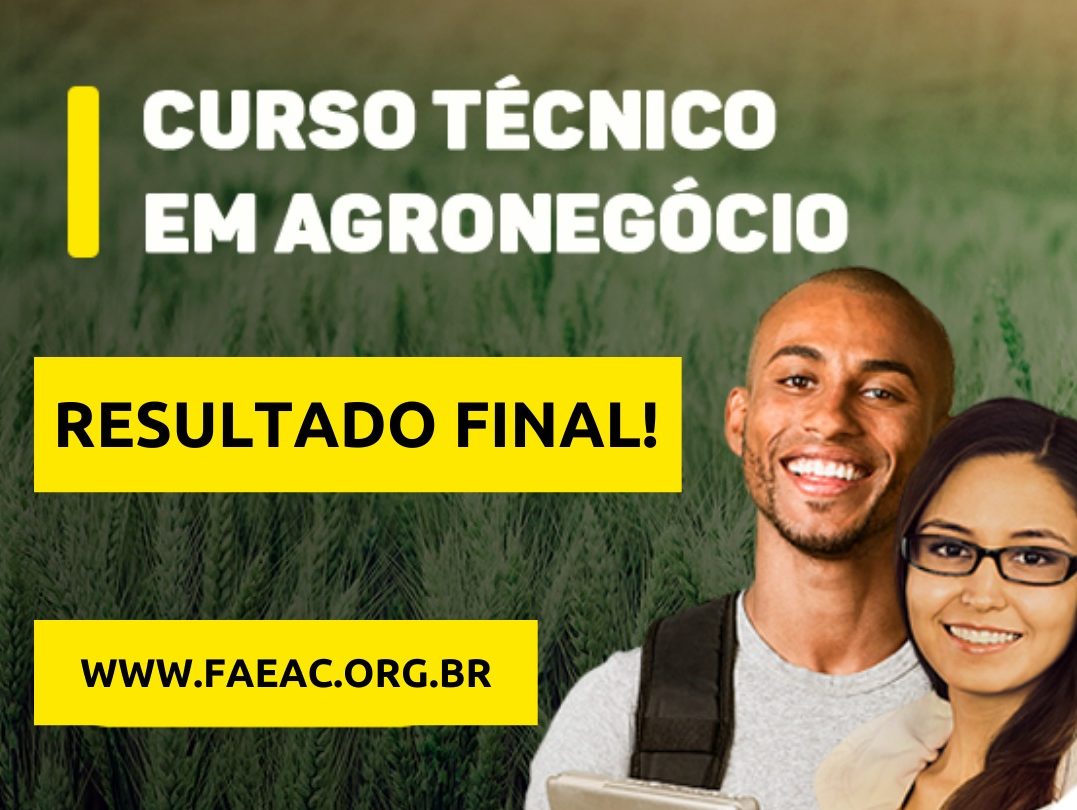 Senar divulga lista final dos aprovados para o Curso Técnico em Agronegócio