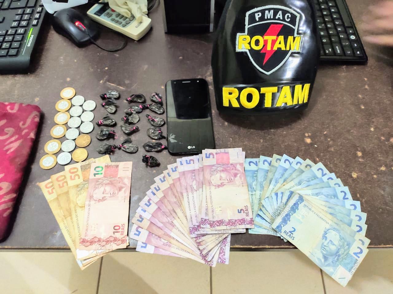 Homem é preso pela Polícia Militar com cocaína no bairro Cidade Nova