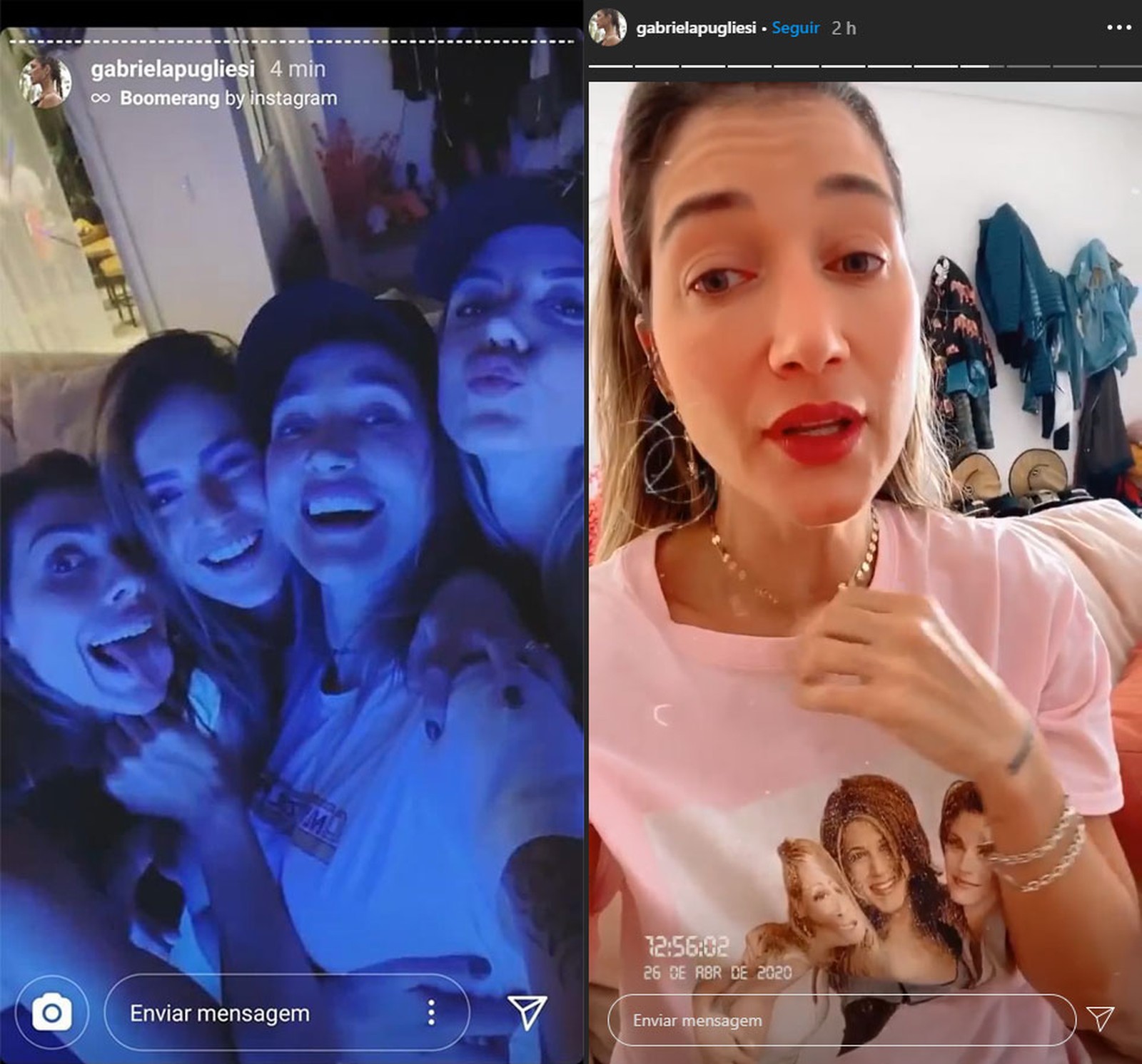 Gabriela Pugliesi faz festa em casa, posta na internet e pede desculpa