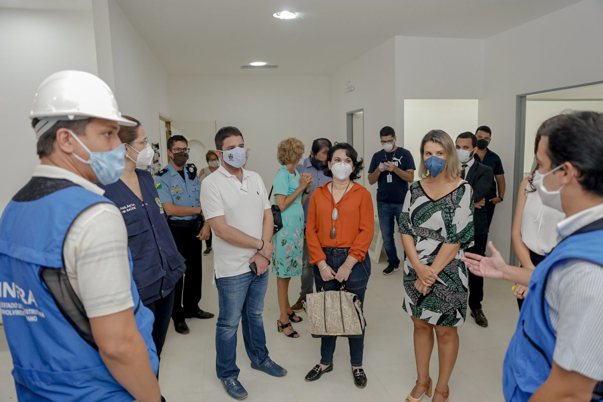 A convite de Gladson, membros do MPAC vistoriam obras do Into e Hospital de Campanha