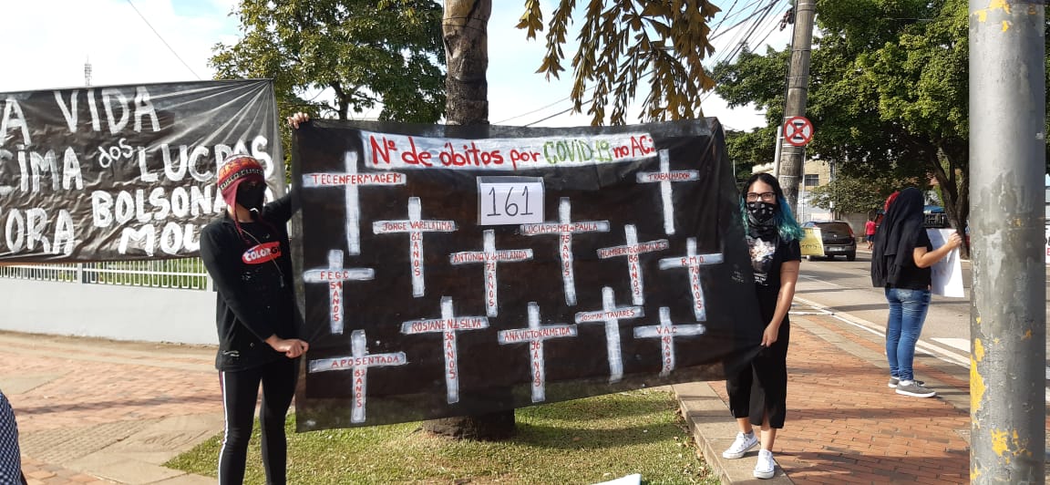 Sindicatos apoiam manifestação contra retorno do comércio no AC; “A vida não retorna”