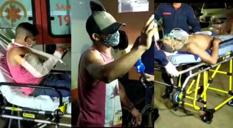 Criminosos em carro ferem três homens a tiros durante bebedeira em casa no Bujari