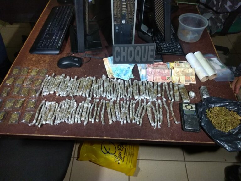 Grupo é preso com quase 100 tabletes de maconha, skank e dinheiro em Rio Branco