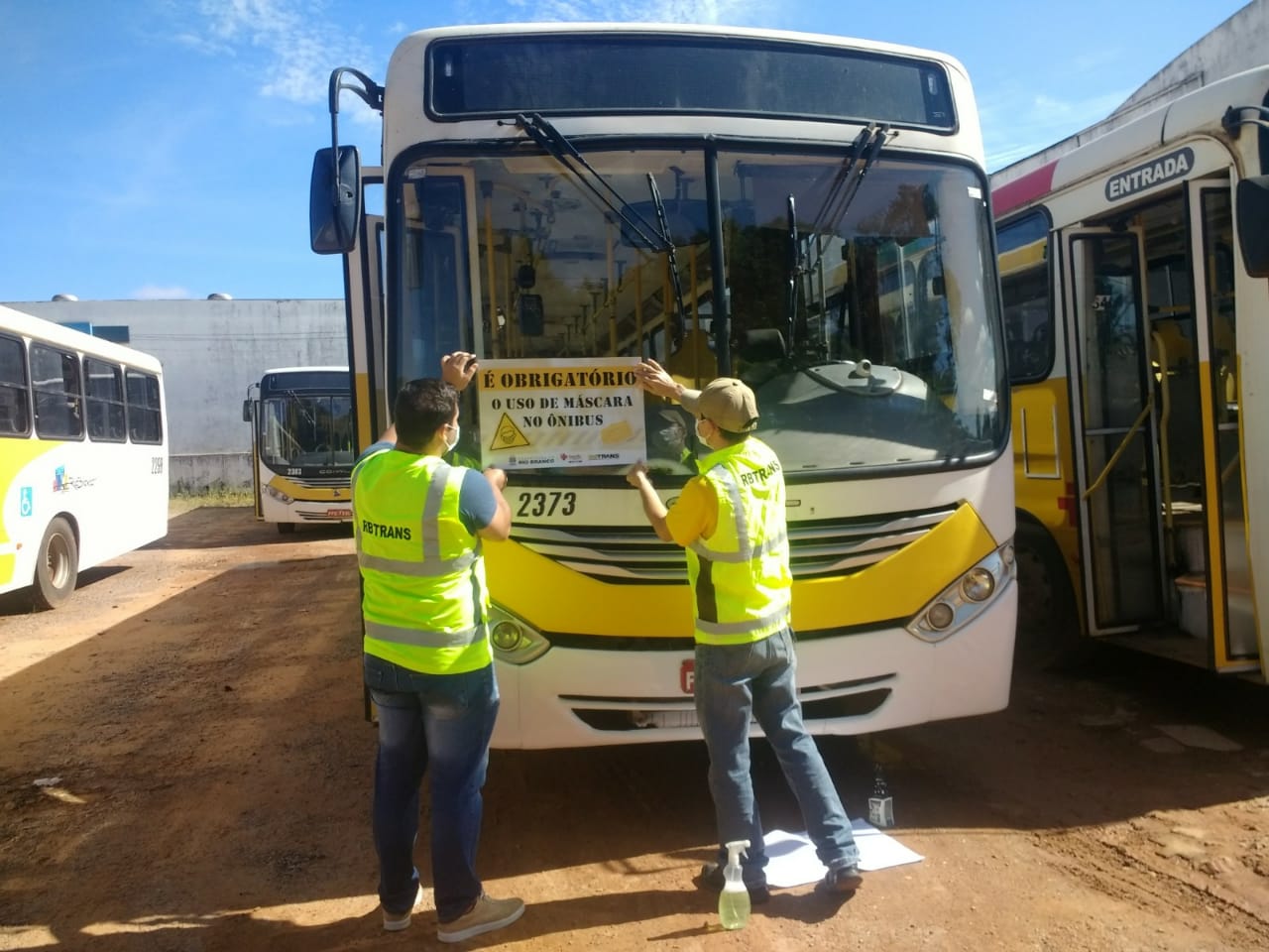 RBTrans realiza campanha de orientação sobre cuidados pessoais durante a pandemia