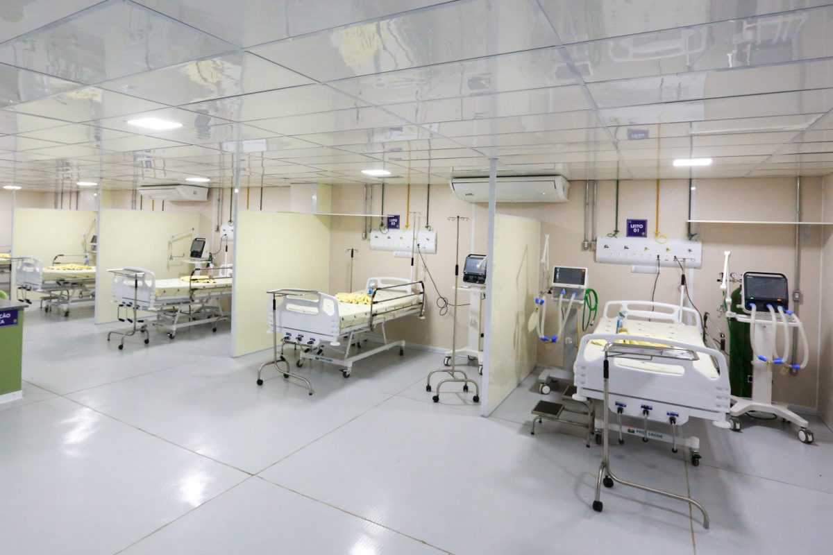Hospital de Campanha em CZS tem mais de 50% dos leitos de UTI ocupados por pacientes com Covid-19