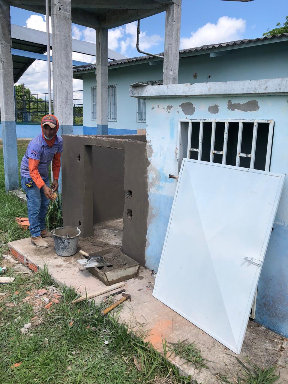 Avanço na construção de salas de expurgo em postos de saúde do bairro Miritizal