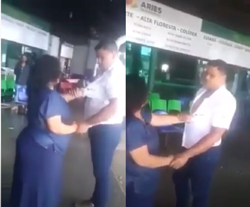 Descontrolada, mulher agride rapaz por ser gay e quebra equipamentos