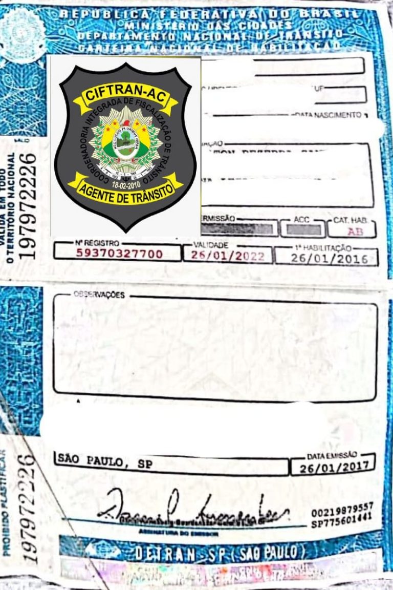 Estudante de direito é preso com carteira de habilitação falsa em Rio Branco