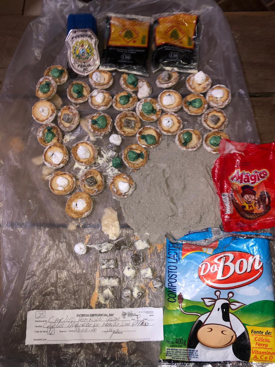 Iapen apreende biscoitos ‘recheados’ com drogas que seriam entregues a presos