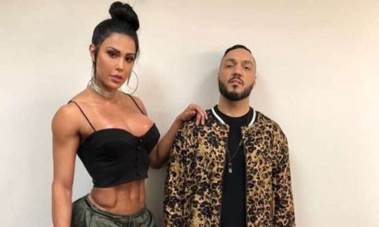 Gracyanne Barbosa dá tapão em Belo que vai ao chão: “Foi mais forte que eu”; veja vídeo