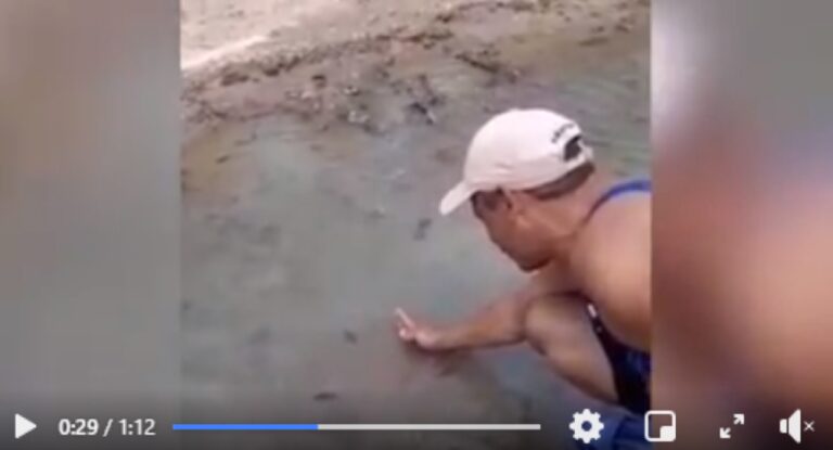 Seca no Acre: Vídeo mostra Rio Macauã com menos de um palmo de profundidade