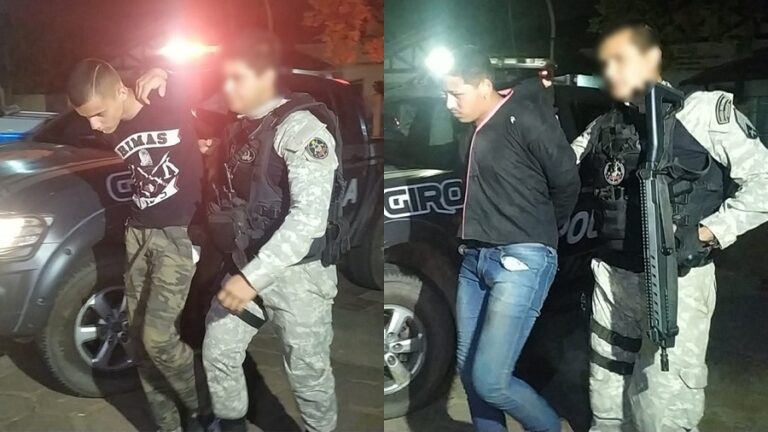 Bandidos são presos após assalto à farmácia; houve reféns, mas ninguém se feriu