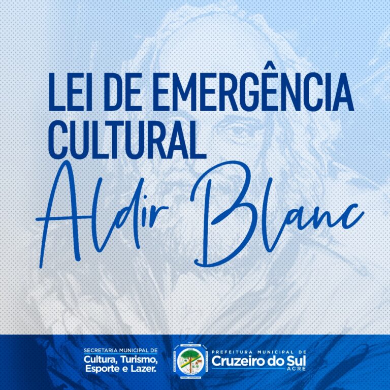 Recurso destinado pela Lei Aldir Blanc contemplará artistas de Cruzeiro do Sul