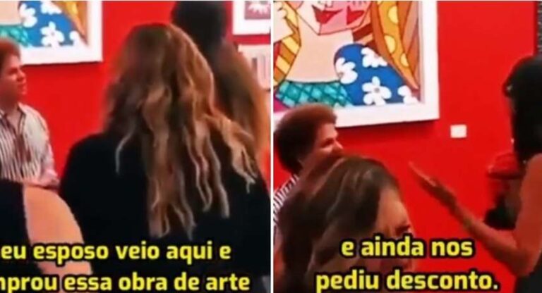 Vídeo de “treta” com Romero Britto tem versão estendida e com legenda; veja