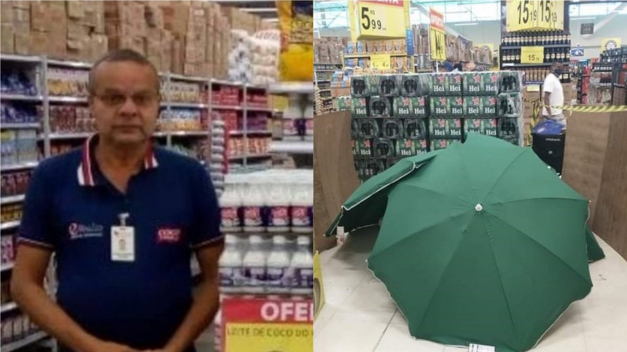 Funcionário do Carrefour morre, loja esconde corpo com guarda-sóis e continua funcionando