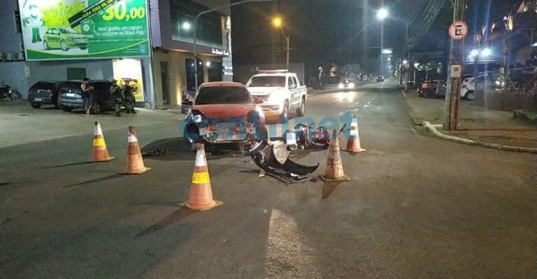 Acidente na Avenida GetĂșlio Vargas deixa motociclista em estado gravĂssimo