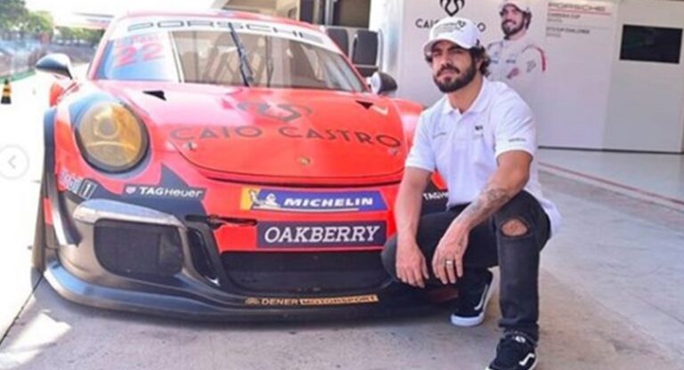 Ator Caio Castro assina contrato e será piloto profissional na Porsche Cup