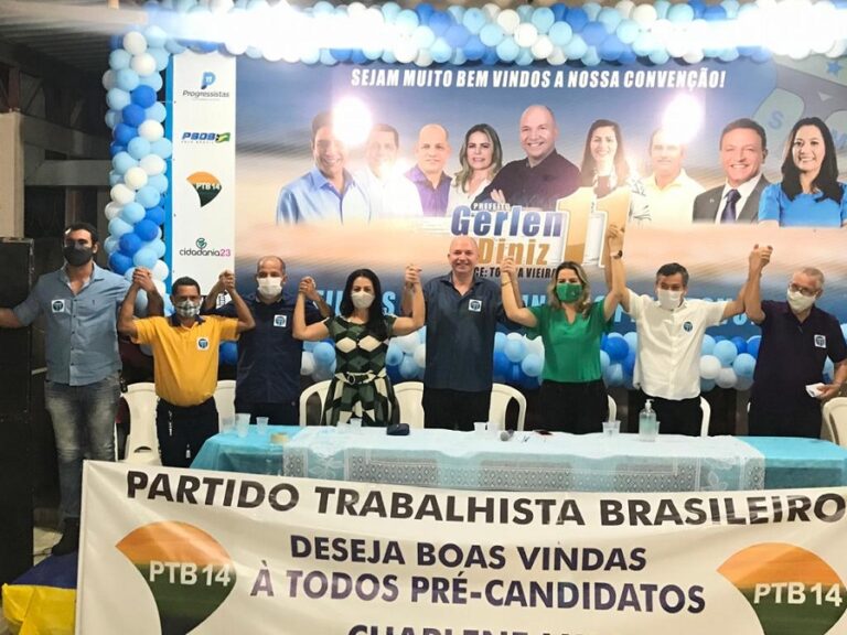 Maior coligação de Sena oficializa Gerlen Diniz e Toinha Vieira à prefeitura