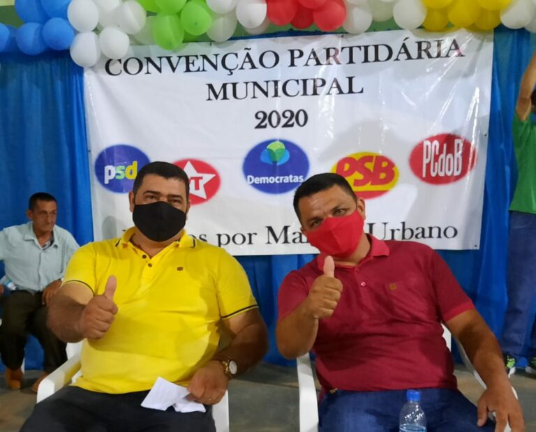 Aldemar Ferreira e Izaute Vaz são aclamados pelas oposições durante convenção