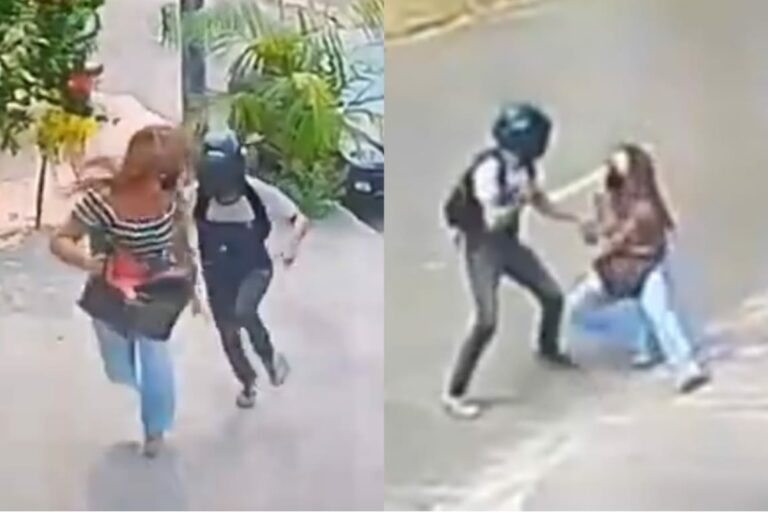 Vídeo: mulher leva coronhadas de bandido em assalto próximo ao Parque da Maternidade